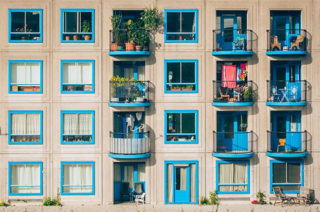 Block of flats that will would be owned under a leasehold agreeement